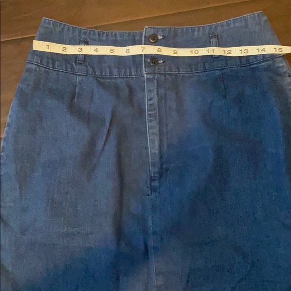 Vintage tag Calvin Klein Modest Jean Skirt 12 - Picture 6 of 8